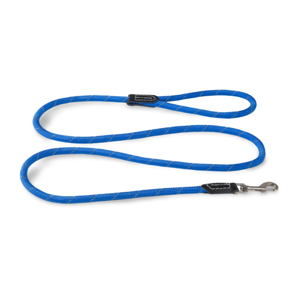 Rogz Classic Rope Dog Lead in Blue – Large