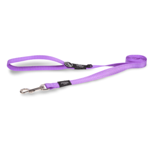 Rogz Classic Reflective Dog Lead in Purple - Medium