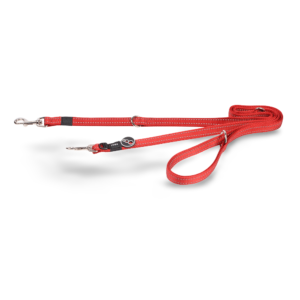 Rogz Reflective Multi Dog Lead in Red - Medium