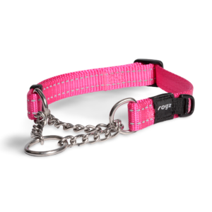 Rogz Obedience Dog Collar in Pink - Medium