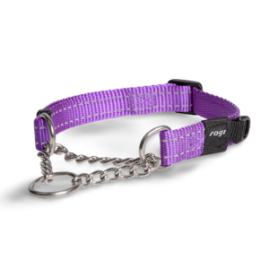 Rogz Obedience Dog Collar in Purple - Medium
