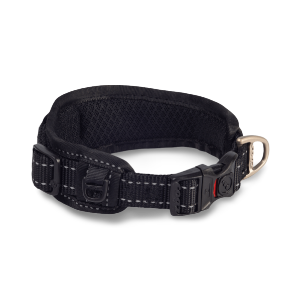 Rogz Padded Dog Collar in Black