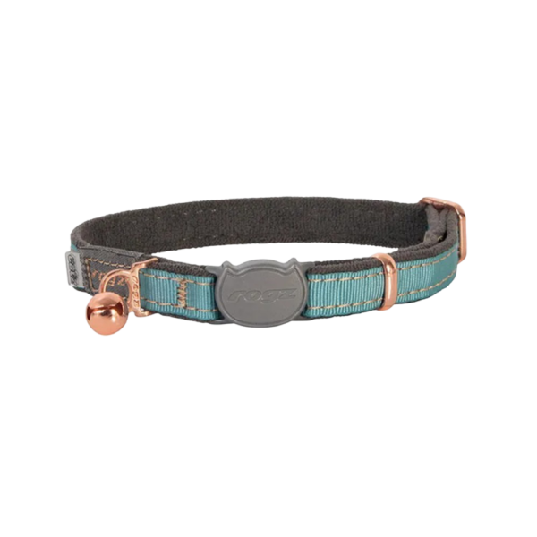Rogz Urbancat Safety Cat Collar Turquoise Moon – Small