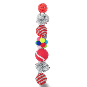 Rosewood Foot Of Festive Cat Balls Cat Toy - One Size