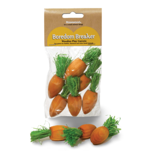 Rosewood Woodies Play Carrots Small Animal Toy - One Size