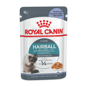 Royal Canin Hairball Care Jelly Adult Wet Cat Food Pouches - 12 x 85g