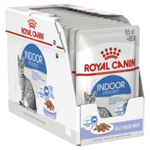 Royal Canin Indoor Adult Jelly Wet Cat Food Pouches - 48 x 85g