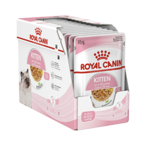 Royal Canin Kitten Instinctive Jelly Wet Cat Food Pouches - 48 x 85g
