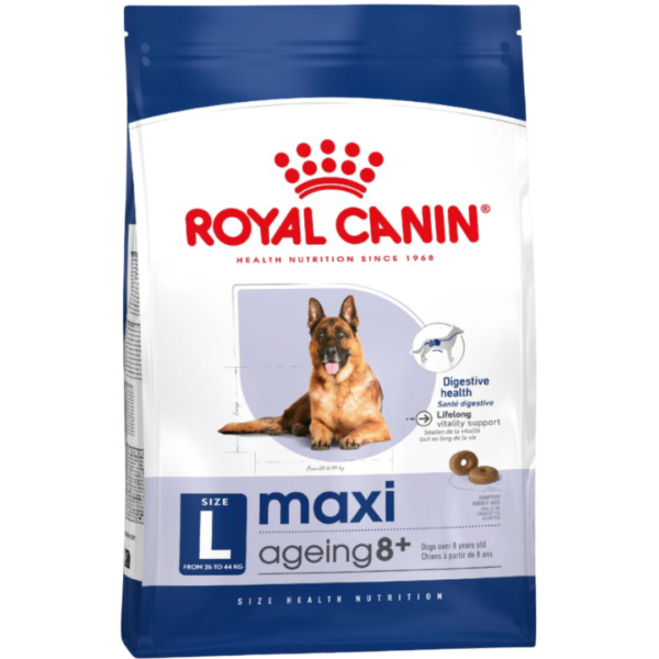 Royal Canin Maxi Ageing 8 Plus Senior Dry Dog Food – 15kg