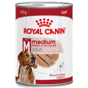 Royal Canin Medium Adult Loaf Wet Dog Food Can - 12 x 410g