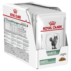 Royal Canin Veterinary Diet Diabetic Wet Cat Food Pouches - 12 x 85g
