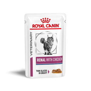 Royal Canin Veterinary Diet Renal Chicken Adult Wet Cat Food Pouches - 12 x 85g