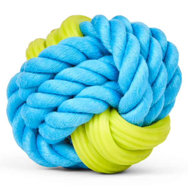 Ruff Play Tpr Rope Ball Dog Toy – One Size
