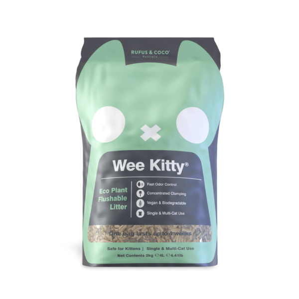 Rufus And Coco Wee Kitty Eco Plant Clumping Litter