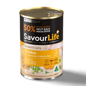 Savourlife Essentials Chicken Stew with Veggies & Rice Natural Adult Wet Dog Food Cans - 12 x 400g