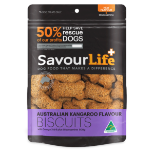 Savourlife Kangaroo Flavoured Biscuit Dog Treats - 500g