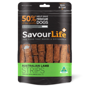 Savourlife Lamb Strips Dog Treats - 165g