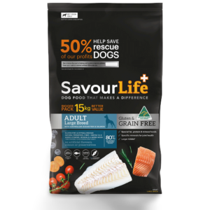 Savourlife Ocean Fish and Salmon Grain Free Adult Large Breed Dry Dog Food - 15kg