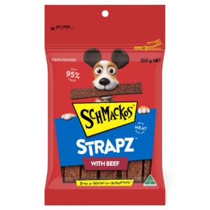 Schmackos Strapz Beef Dog Treat - 200g