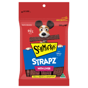 Schmackos Strapz Dog Treat Liver - 200g