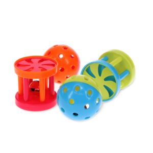 Scream Barrel and Ball 4 Pack Cat Toy - One Size