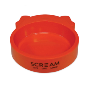 Scream Dog Face Bowl Loud Orange - One Size