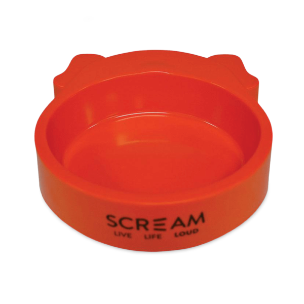 Scream Dog Face Bowl Loud Orange – One Size