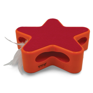 Scream Electronic Star Motion Cat Toy Loud Pink Orange - One Size