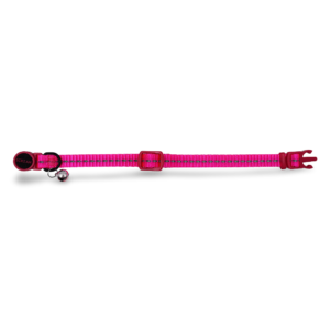 Scream Reflective Nylon Cat Collar in Loud Pink - One Size