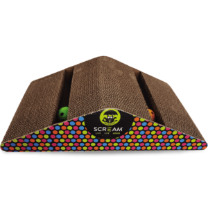 Scream Triangle Cat Scratcher Multicolour - One Size
