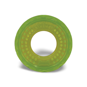 Scream Xtreme Treat Tyre Loud Green Chew Dog Toy - X Large