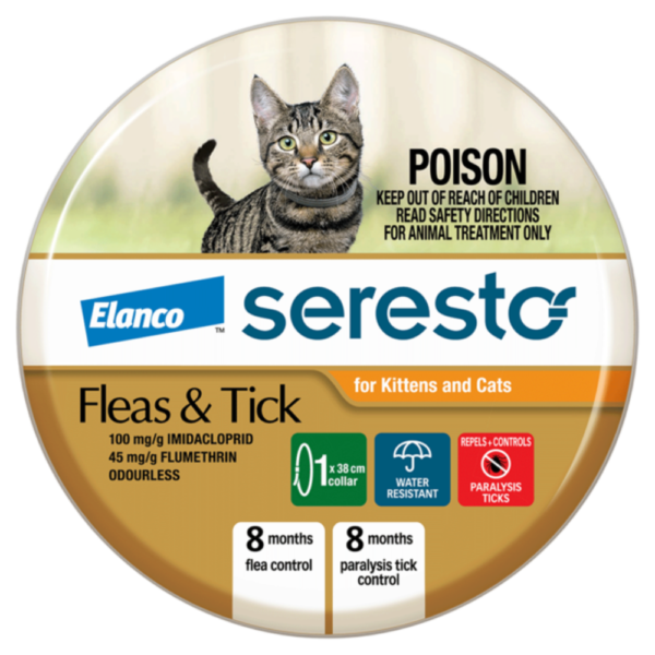 Seresto Flea & Tick Collar for Kittens and Cats – 38cm