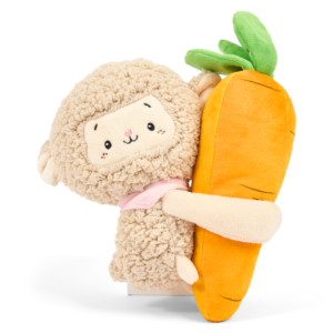 Paws For Life Hugmate Sheep Hugging Carrot Funny Squeaker Dog Toy - each