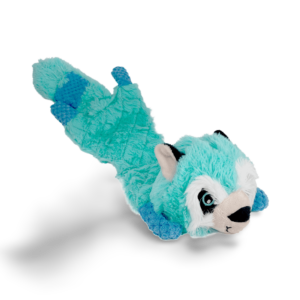 Snuggle Flatties Blue Raccoon Dog Toy - One Size