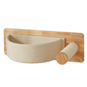 Sopa Pet Minimalist Chipboard Cat Wall Shelf with Scratching Pole - each