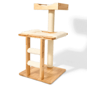Sopa Pet Plush Elevated Cat Tree with Rope - large
