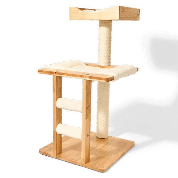 Sopa Pet Plush Elevated Cat Tree with Rope