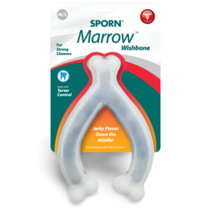 Sporn Marrow Wishbone Dog Chew Toy - One Size