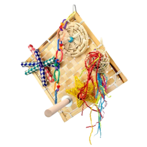 Bainbridge Desctructive Fiesta Wall With Perch Foraging Bird Toy - each