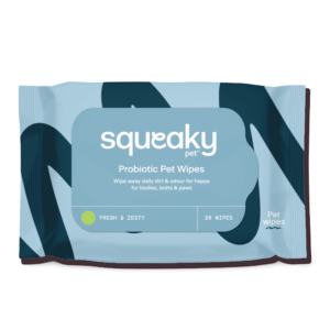 Squeaky Pet Probiotic Pet Wipes Fresh And Zesty - 20 Wipes