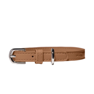 St Argo Vegan Leather Dog Collar in Brown - Small