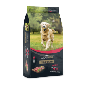 Supervite Gold Label Beef Adult Dry Dog Food - 20kg