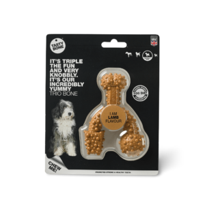 Tasty Bone Nylon Trio Peanut Butter Chew Dog Toy - Large