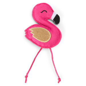 The Catsentials Flamingo With Catnip Cat Toy - One Size