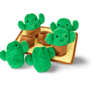 Three Dogs And A Cat Snuffle Cactus Dog Toy - One Size