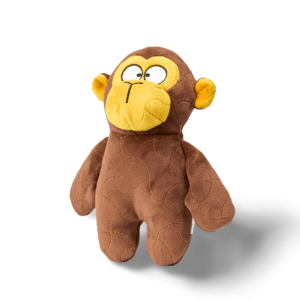 Three Dogs And A Cat Super Quilted Monkey Dog Toy - One Size