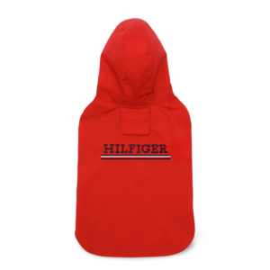 Tommy Hilfiger Dog Core Rain Coat Red - large