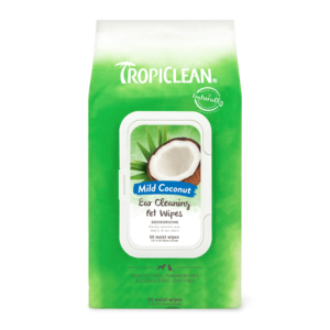 Tropiclean Mild Coconut Ear Cleaning Pet Wipes - 50 Wipes
