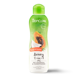 Tropiclean Papaya & Coconut 2-in-1 Pet Shampoo & Conditioner - 355ml