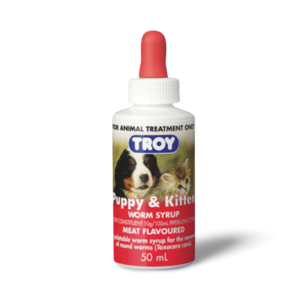 Troy Puppy And Kitten Worm Syrup - 50ml